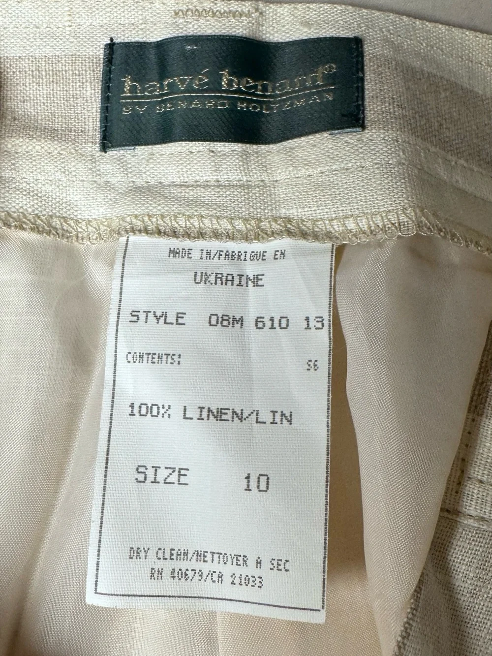 Vintage Harve Benard Designer Striped Pleated Linen High Rise Shorts Classic 10